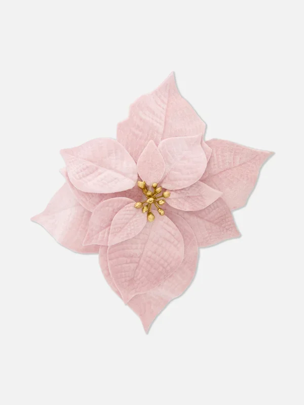 Red Faux Poinsettia Faux Poinsettia Decoration Penneys