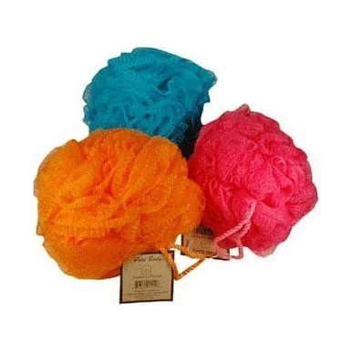 Retail Imports Laponge Gauze Sponge Assorted (Blue, Orange, Hot Pink) 3 Ea