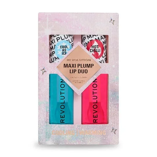 Revolution Maxi Plump Cool As Ice and Hot As Chilli Lip Set