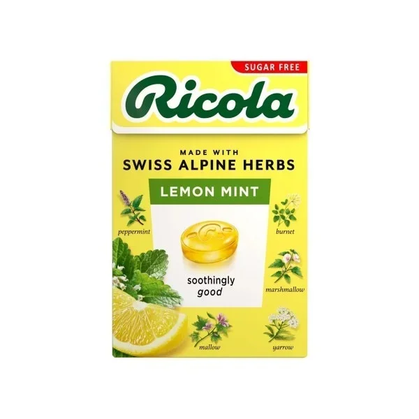 Ricola Lemon Mint Sugar Free Box 45g Food & Drink