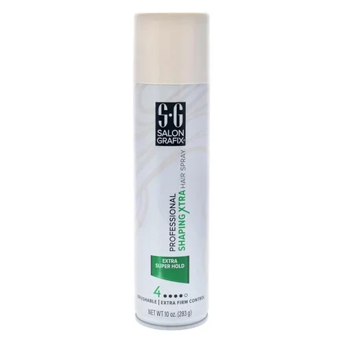 Salon Grafix Shaping Hair Spray Extra Super Hold Thrifty White Health Essentials