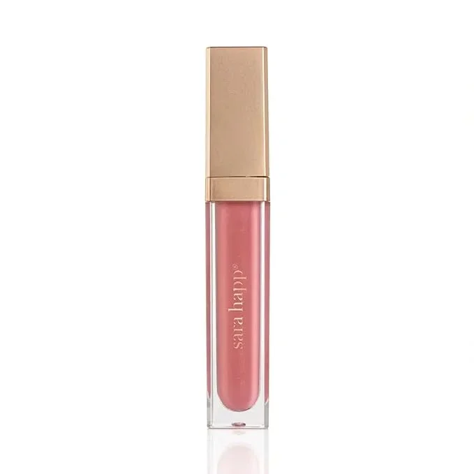 Sara Happ Pink Slip Luxe Gloss with Subtle Shimmer – High-Impact Shine & Long-Lasting Wear, Nourish, Hydrate, and Heal Your Lips, 0.21 fl. oz.