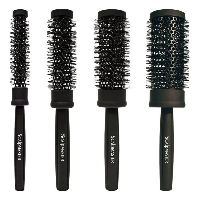 Scalpmaster 4pc Round Thermal Brush Set