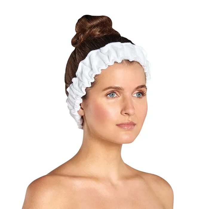 Scalpmaster Elasticized Spa Headband / White