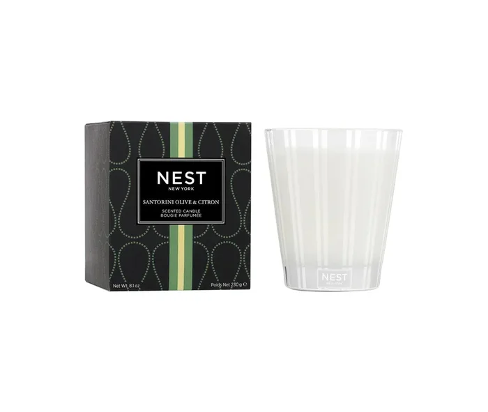 Scented Classic Candle Santorini Olive & Citron