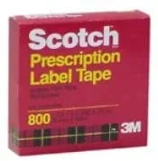 Scotch Prescription Label Tape, 1 Roll 1 In X 2592 In