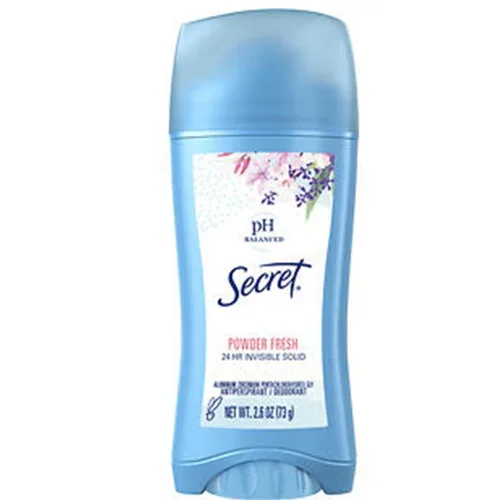 Secret Invisible Solid AntiPerspirant Deodorant pH Balanced Powder Fresh Thrifty White Health Essentials