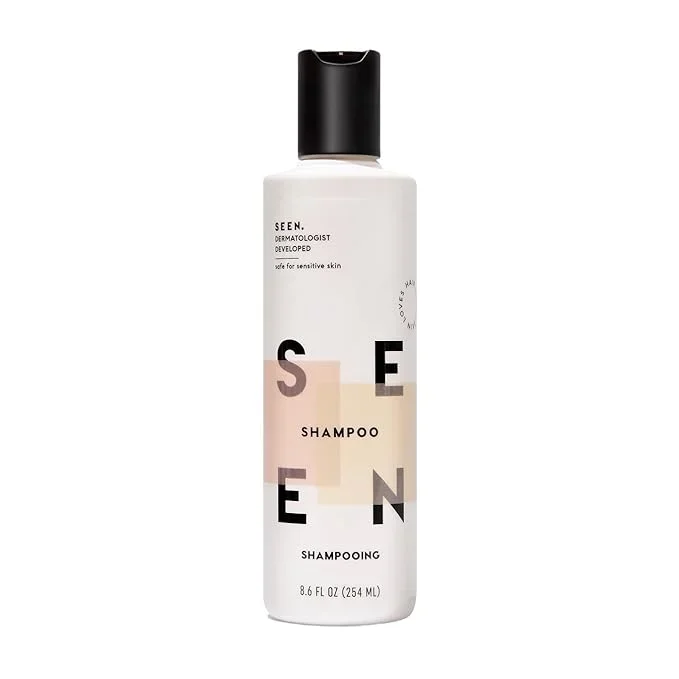 SEEN Shampoo – Scented – Non-Comedogenic & Sulfate-Free Hair Shampoo- Dermatologist-Developed – Safe for Sensitive & Acne Prone Skin