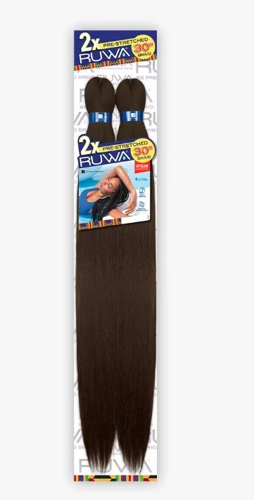 Sensationnel 2X RUWA PreStretched Kanekalon Crochet Braid 30″