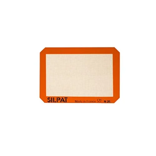 Silpat Premium Non-Stick Silicone Baking Mat, Petite Jelly Roll Size, 8-1/4″ x 11-3/4″
