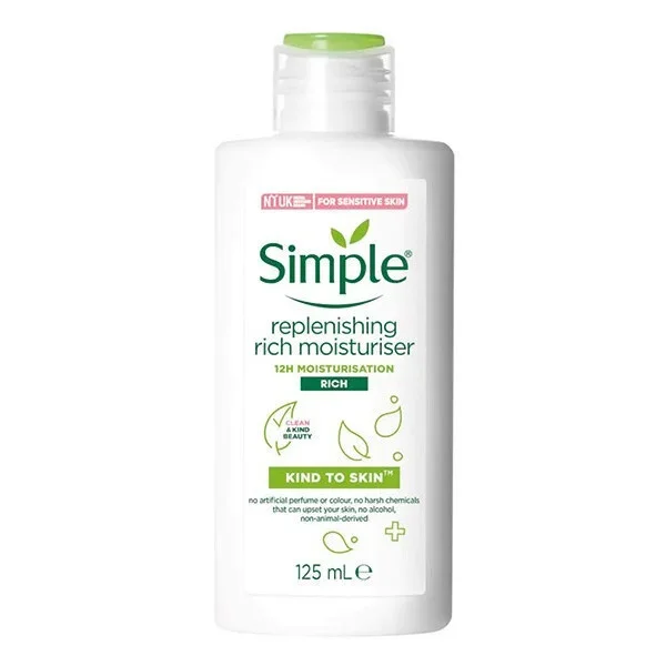 Simple Kind To Skin Replenishing Rich Moisturiser 125ml Skin Care