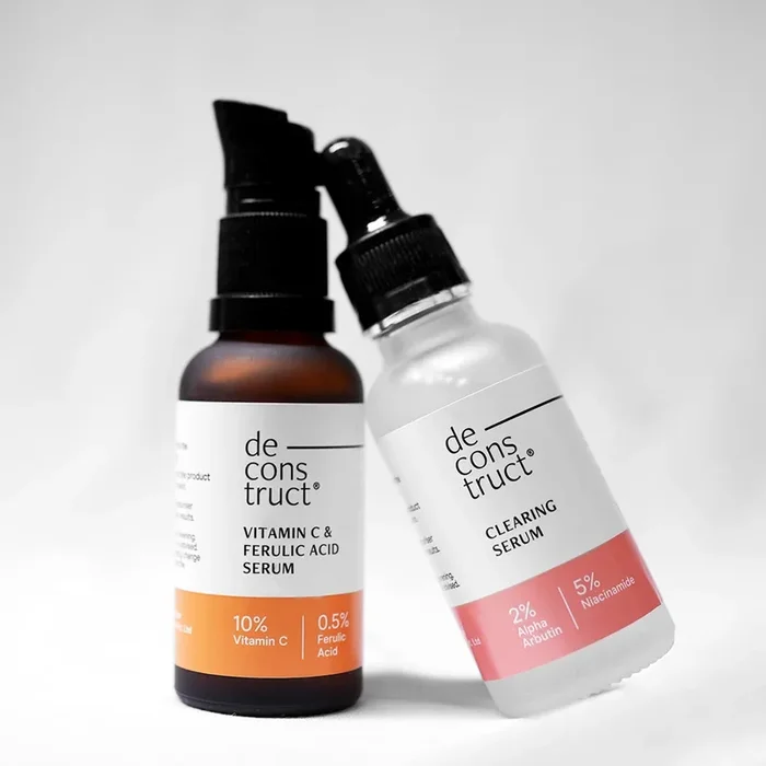 Skin Brightening Duo – Vitamin C & Ferulic Acid Serum + Clearing Serum