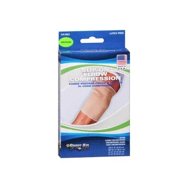 Sport Aid SlipOn Elbow Compression Small Beige 1 Ct