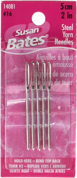 Steel Yarn Needle, 5 Count, 2″ Thrifty White Health Essentials
