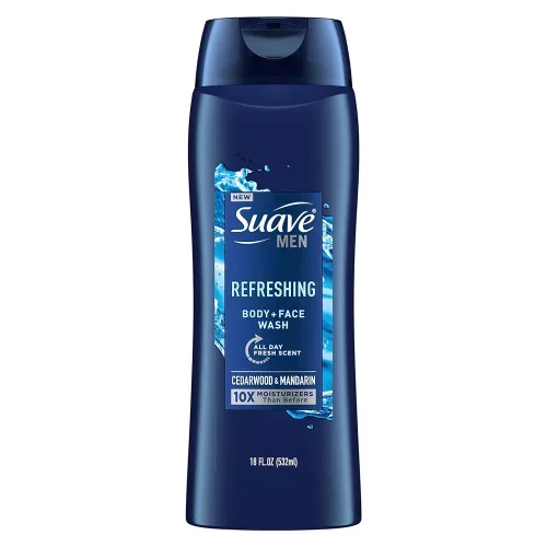 Suave Men Refreshing Body + Face wash, Cedarwood & Mandarin Thrifty White Health Essentials
