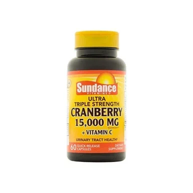 Sundance Vitamins Triple Strength Cranberry 15000 Mg Tablets 60 Ea