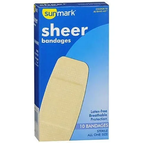 Sunmark Sheer Bandages All One Size Thrifty White Health Essentials