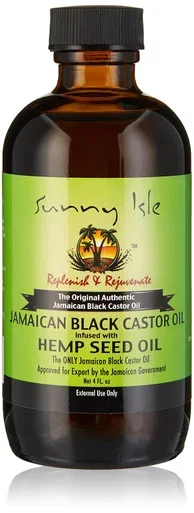 Sunny Isle Jamaican Black Castor Oil Infused With Hemp Oil 4 fl oz