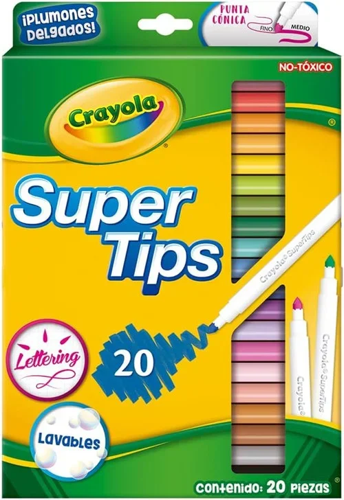 Super Tip Markers, Assorted, 20Ct. Thrifty White Health Essentials