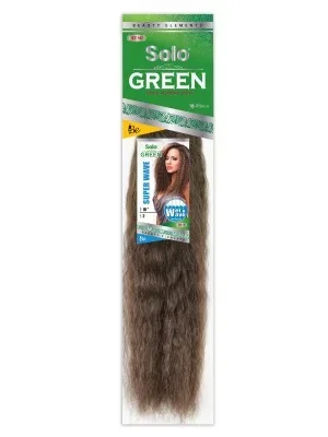 Super Wave 18″ Solo Green Wet and Wavy 100 Remi Human Hair Weave Beauty Elements