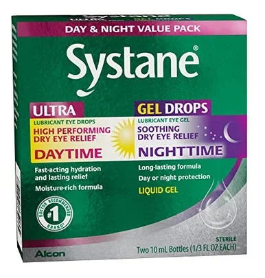 Systane Day And Night Eye Drops, Assorted, 0.68 Fl Oz