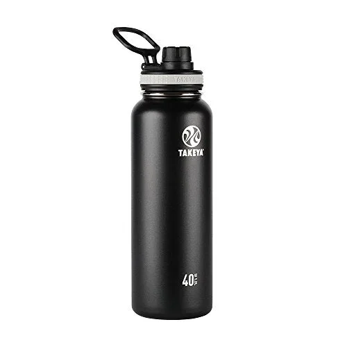 Takeya Originals Vacuum-Insulated Stainless – Steel Water Bottle, 40oz