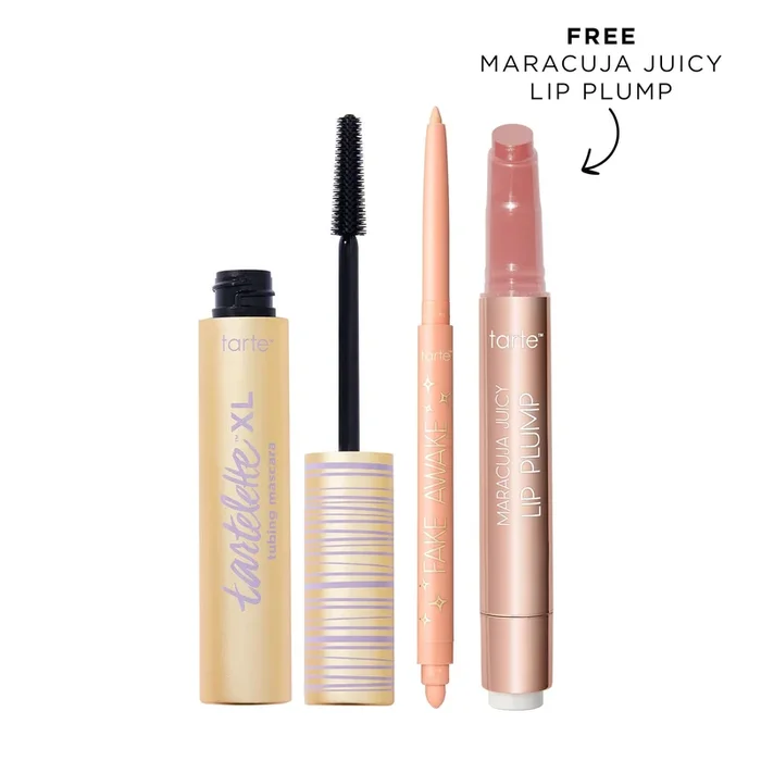 tarte™ maracuja juicy lip plump, XL tubing mascara and fake awake set