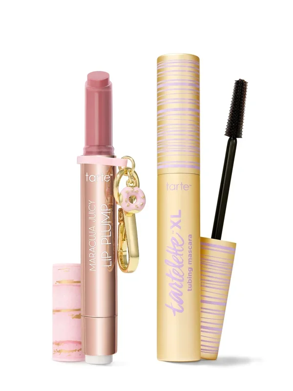 tarte x Dunkin’ maracuja juicy lip & XL tubing mascara duo + FREE charm