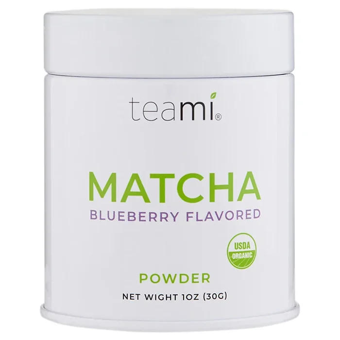 Teami Blends Matcha Blueberry Flavor Tin