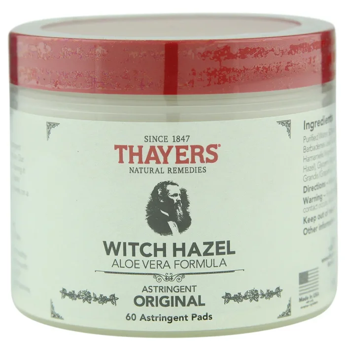 Thayer’s Original Witch Hazel Astringent Pads with Aloe Vera