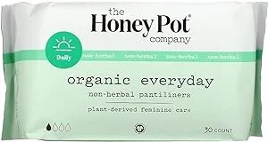 The Honey Pot Company, Organic Everyday NonHerbal Pantiliner, 1 Each, 30 Ct