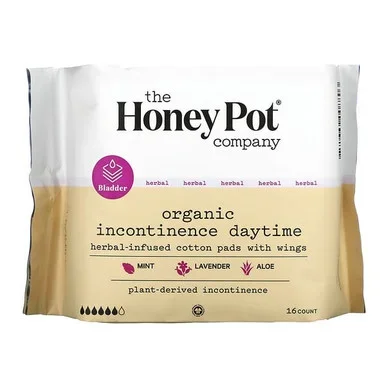 The Honey Pot Organic Daytime Incontinence Pads, HerbalInfused
