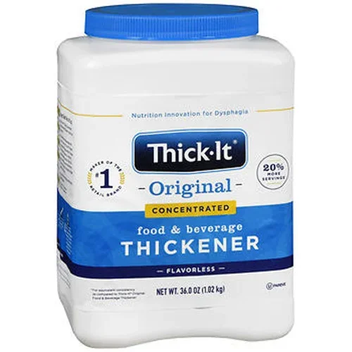 ThickIt 2 Instant Food and Beverage Thickener, Unflavored Concentrated Powder Thrifty White Health Essentials