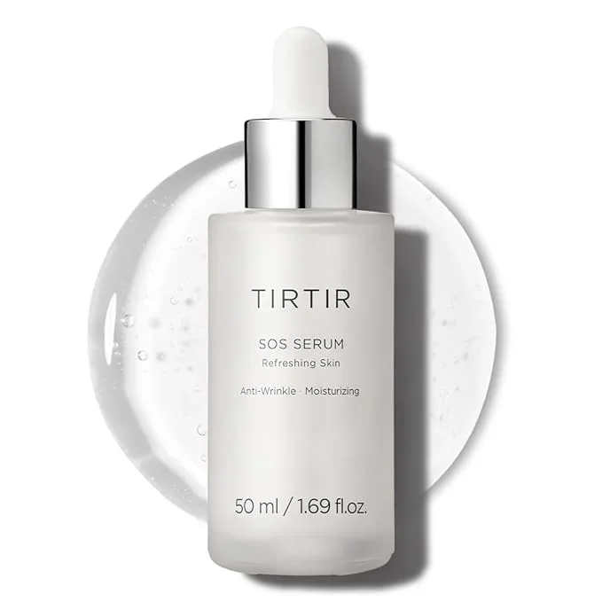 TIRTIR SOS Serum – Radiant Glow Boosting Face Serum – Plumping, Anti Aging, Hydrating – Visibly Smooth and Glowy Skin – Fragrance Free for All Skin Types, 1.69 fl.oz.