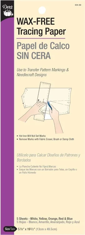 Tracing Paper, Assorted Colors, 6 Sheets Thrifty White Health Essentials