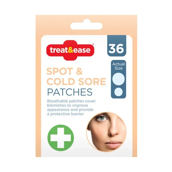 Treat & Ease Cold Sore Patches 36 Pack Health & Wellbeing