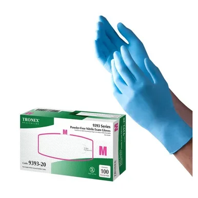 Tronex Nitrile Chemo Rated Exam Glove Blue Color Large 100 Ea