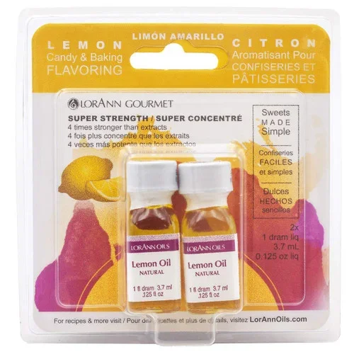 Twin Pack Flavoring Oils, Candy/Baking, Lemon, 2X.125 Thrifty White Health Essentials