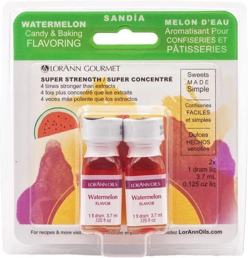 Twin Pack Flavoring Oils, Candy/Baking, Watermelon, 2X.125 Thrifty White Health Essentials