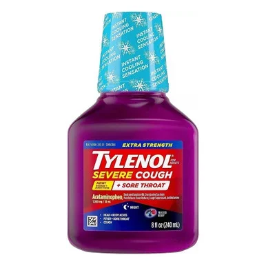Tylenol Severe Cough & Sore Throat Nighttime 6 Fl Oz