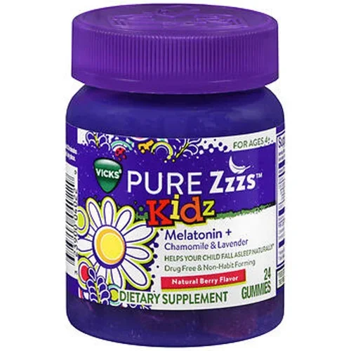 Vicks Pure Zzzs Kidz Gummies Natural Berry Flavor Thrifty White Health Essentials