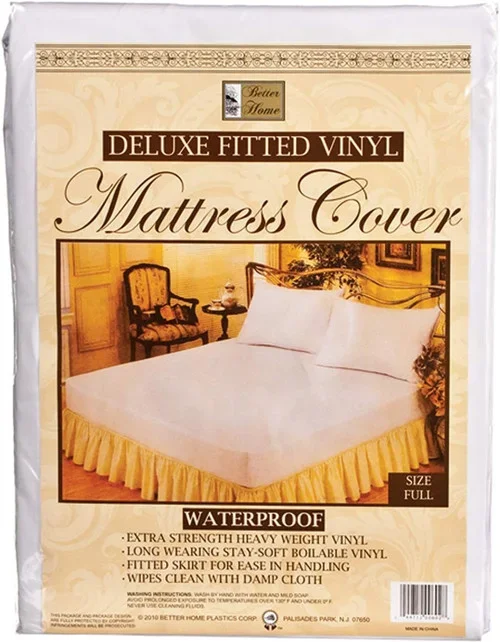 Vinyl Mattress CoversFitted Full, Vinyl, Full Thrifty White Health Essentials