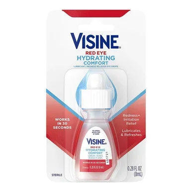 Visine Red Eye Hydrating Comfort Eye Drops 0.28 Fl Oz