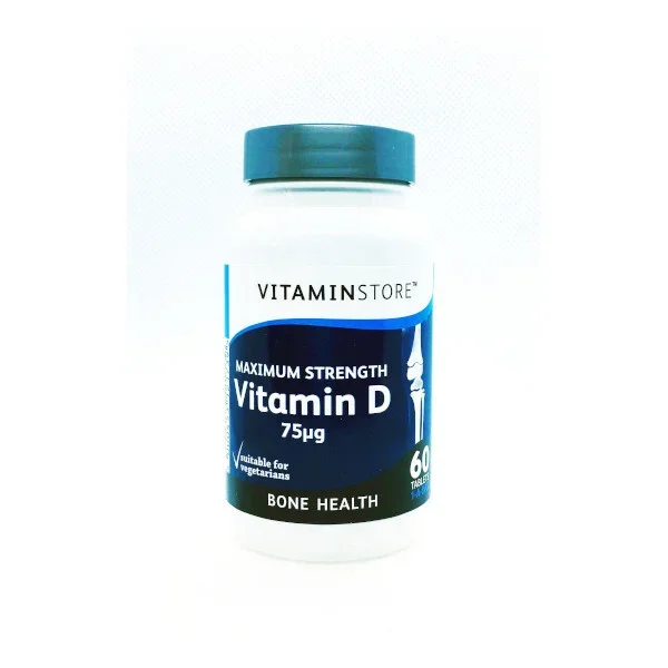 Vit Store Max Strength Vitamin D 75Ug 60s Health & Wellbeing