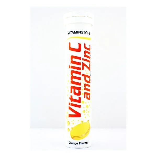 Vitamin Store Effervescent Vitamun C & Zinc Tablets 20s Health & Wellbeing