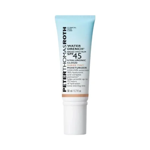 Water Drench Hyaluronic Cloud Sheer Tint Moisturizer Broad Spectrum Sunscreen SPF 45 Peter Thomas Roth