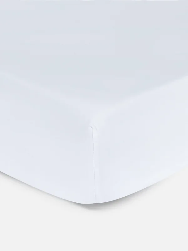 White 300 Thread Count Single Fitted Sheet Penneys