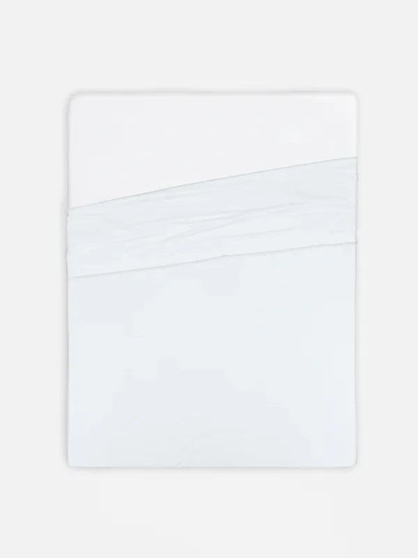 White Sateen King Size Flat Sheet Penneys