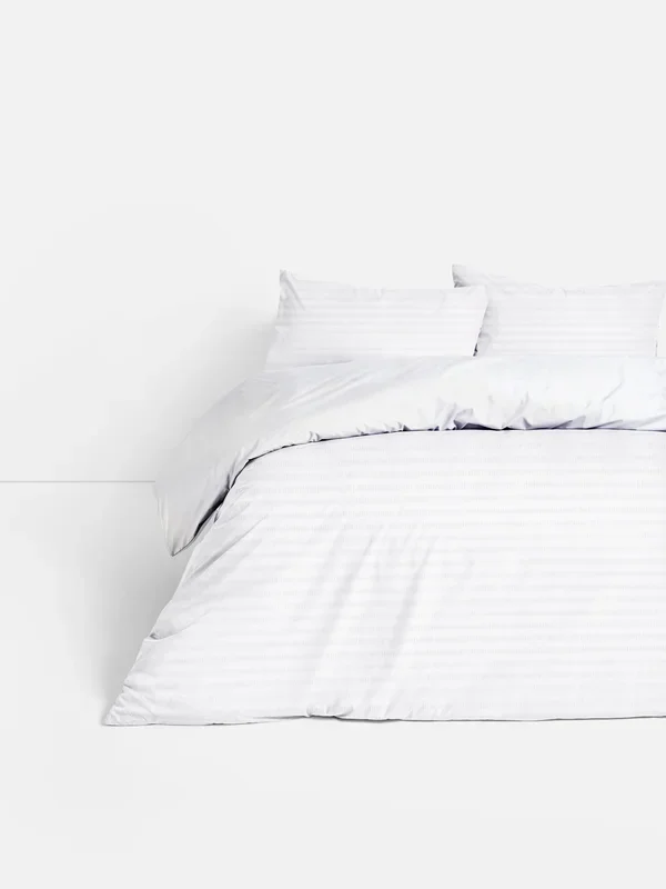 White Seersucker Double Duvet Set Penneys