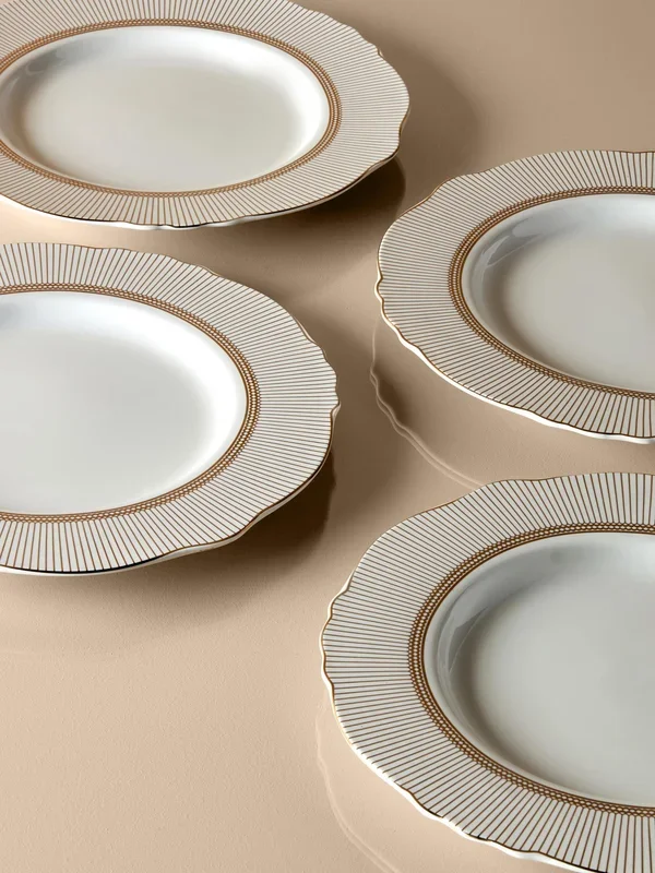 White The Edit Art Deco Dinner Plate Penneys